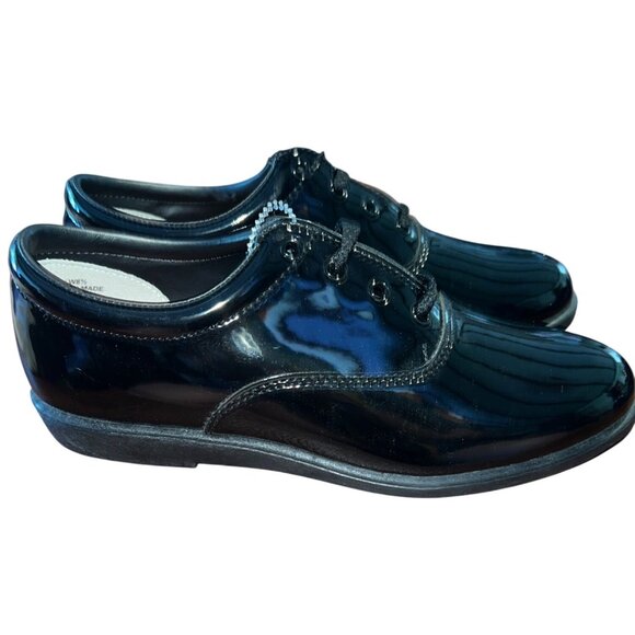 Dinkles Black Patent Leather Marching Band Shoes Size M6.5 / W8.5 - Picture 4 of 8